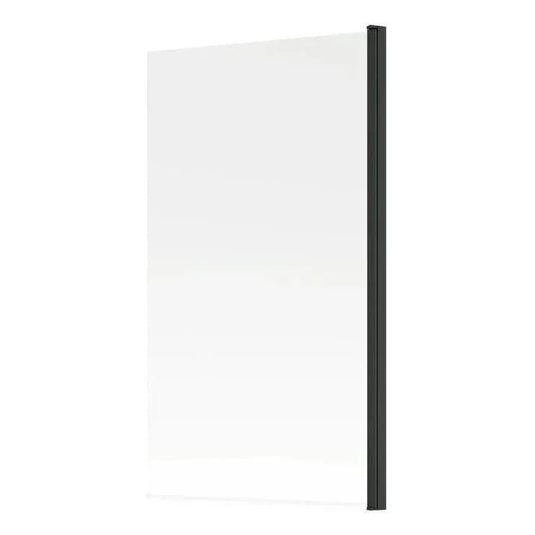 Ruby Single Straight Bath Screen - Black - RUBY104939 - Envy Bathrooms Ltd