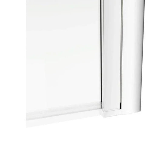 Ruby Single Straight Bath Screen - Chrome - RUBY3769 - Envy Bathrooms Ltd
