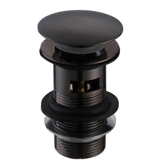 Ruby Slotted Mushroom Basin Waste (1 1/4") - Matt Black - RUBY105800 - Envy Bathrooms Ltd