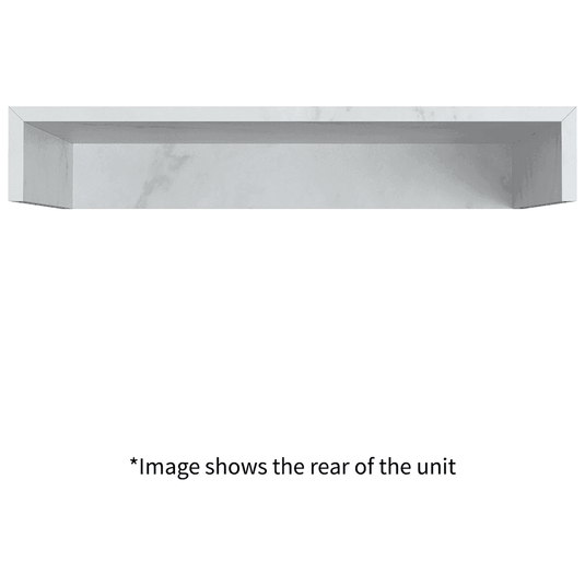 Ruby Smokey 800mm Wall Hung Basin Shelf - White Marble - RUBY106969 - Envy Bathrooms Ltd