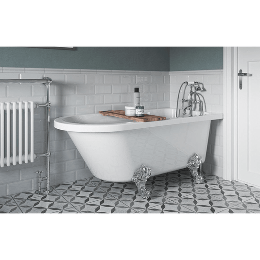 Ruby Tilly Freestanding 1500x750x650mm 2TH Corner Bath w/Feet - RUBY102821 - Envy Bathrooms Ltd