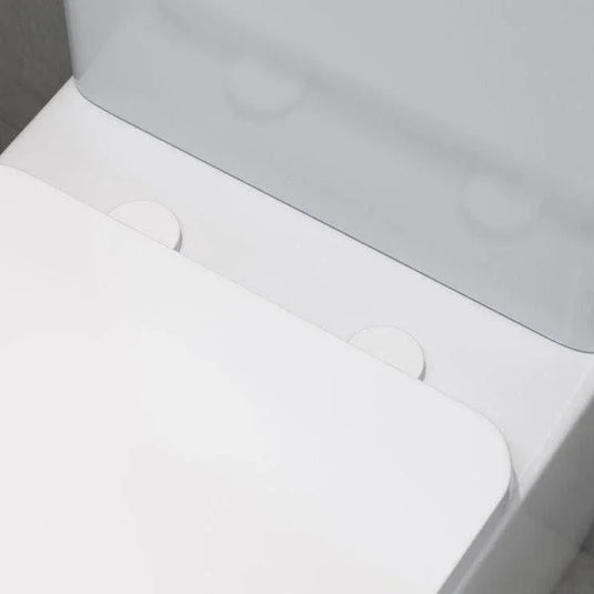 Ruby Toilet Seat Cover Caps - White - RUBY106335 - Envy Bathrooms Ltd