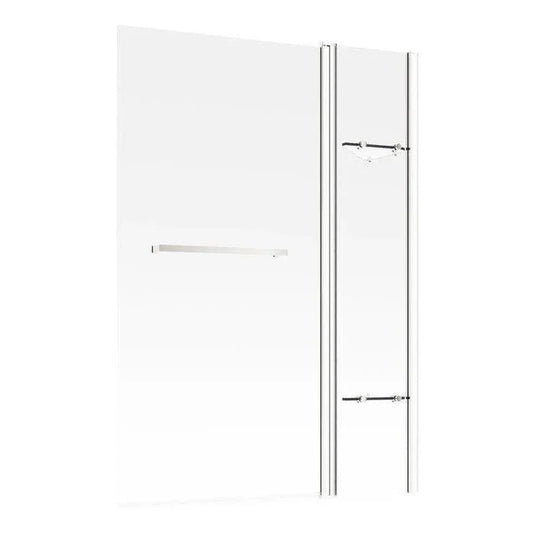 Ruby Two Panel Folding Bath Screen - Chrome - RUBY3775 - Envy Bathrooms Ltd