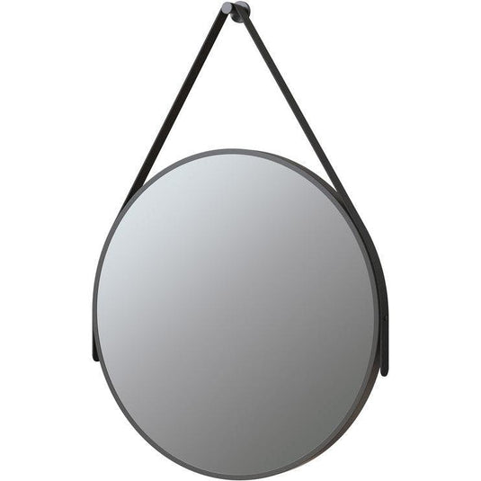 Ruby Xena 600mm Round Mirror - Matt Black - RUBY106271 - Envy Bathrooms Ltd