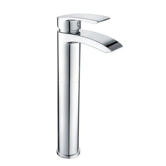 Scudo Belini Deck Mounted 1 Handle Basin Mixer Tap - Chrome - TAP257L - Envy Bathrooms Ltd