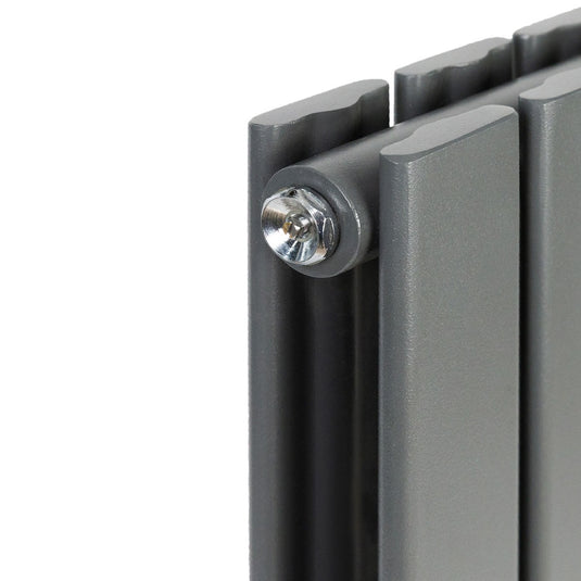 Scudo Bravo Anthracite Designer Radiator Double 544 x 1800mm | BRAV1800-54D-A - Envy Bathrooms Ltd