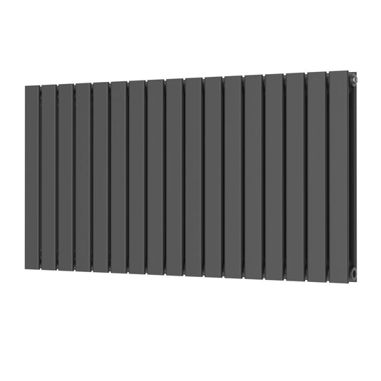 Scudo Bravo Anthracite Designer Radiator Double 600 x 1158mm | BRAV60-116D-A - Envy Bathrooms Ltd