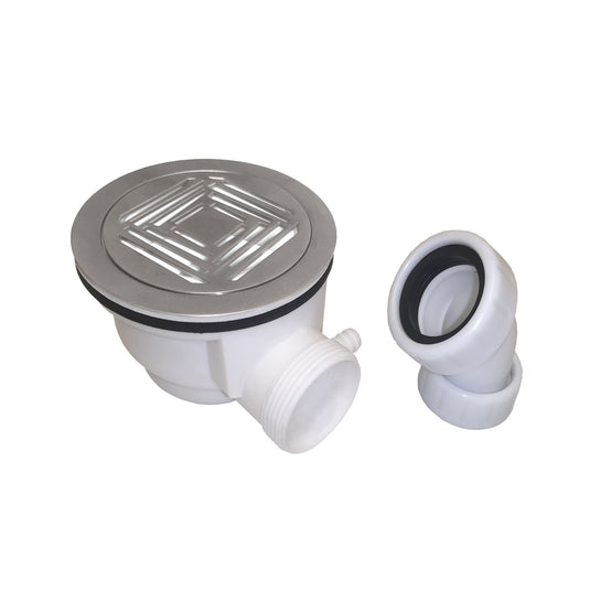 Scudo Brushed Nickel 90mm Fast Flow Waste | S0064 - Envy Bathrooms Ltd
