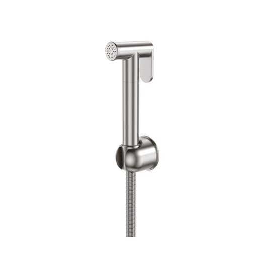 Scudo Brushed Nickel Douche Handset Flexi and Holder - Envy Bathrooms Ltd