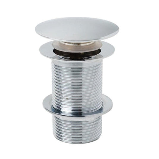 Scudo Chrome Round Dome Unslotted Sprung Basin Waste | WASTE91 - Envy Bathrooms Ltd