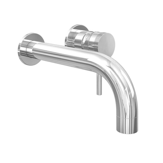 Scudo Core Chrome Wall Mounted Basin Bath Mixer Tap | NU-013-V2 - Envy Bathrooms Ltd