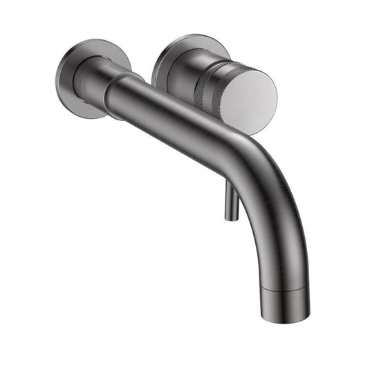 Scudo Core Gunmetal Wall-Mounted Basin/Bath Mixer Tap | NU-033 - Envy Bathrooms Ltd