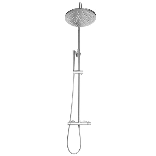 Scudo Core Round Rigid Riser Shower Chrome - Chrome - NU-019 - Envy Bathrooms Ltd