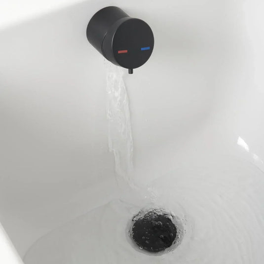 Scudo Deck Mounted Complete Overflow Bath Filler Tap - Black - WASTE103ORB - Envy Bathrooms Ltd