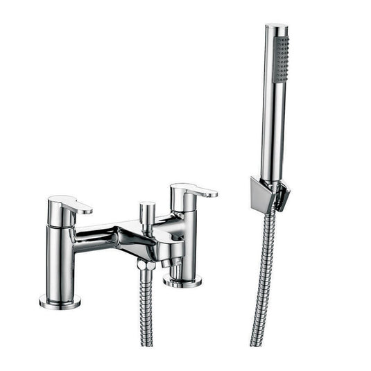 Scudo Favour Chrome Bath Shower Mixer Tap with Shower Kit Chrome | TAP023 - Envy Bathrooms Ltd