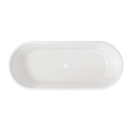 Scudo Form Freestanding Bath 1650 x 700mm Gloss White | BATH-FORM - Envy Bathrooms Ltd