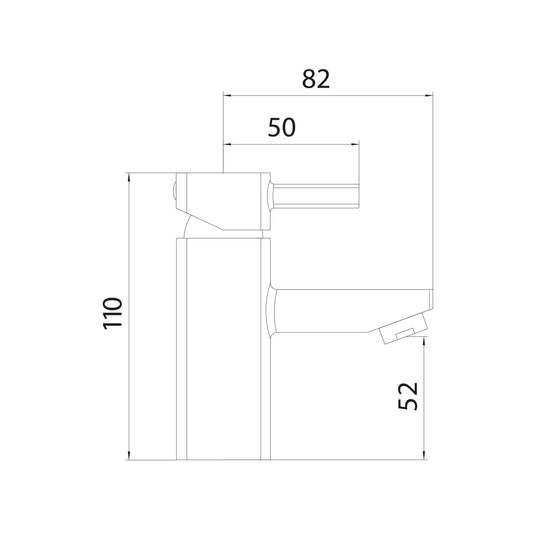 Scudo Forme Deck Mounted 2 Handle Basin Mixer Tap - Chrome - TAP015 - Envy Bathrooms Ltd