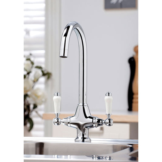 Scudo Harrogate Chrome Kitchen Tap | KT13 - Envy Bathrooms Ltd