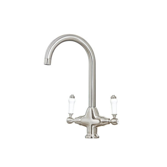 Scudo Harrogate Hole Kitchen Tap 1TH - Brushed Nickel - NICK13 - Envy Bathrooms Ltd