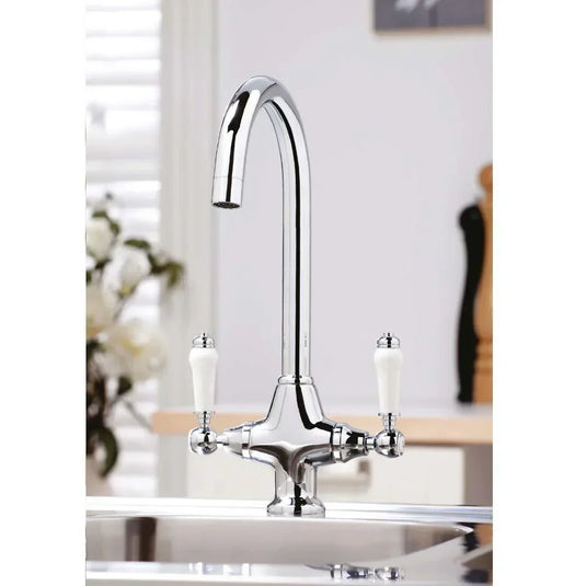Scudo Harrogate Hole Kitchen Tap 1TH - Chrome - KT13 - Envy Bathrooms Ltd