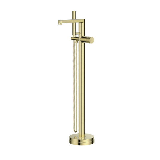 Scudo Koko Brushed Brass Freestanding Bath Shower Mixer Tap | KO-015 - Envy Bathrooms Ltd