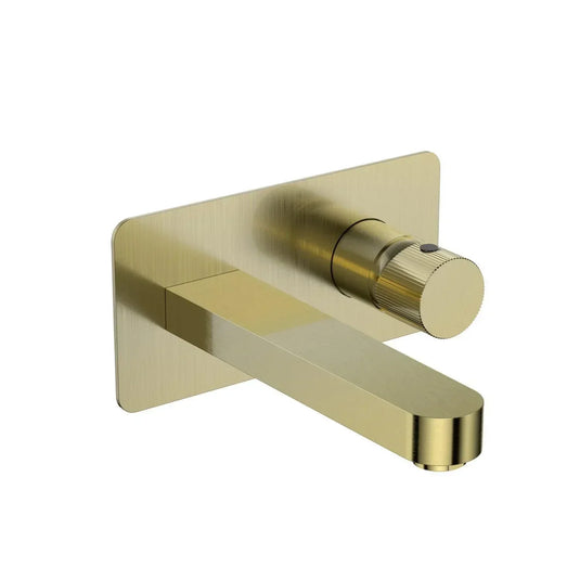 Scudo Koko Wall mounted Tap - Brushed Brass - KO-014 - Envy Bathrooms Ltd
