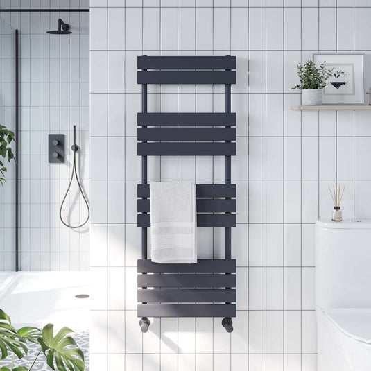 Scudo Life Towel Rail 600 x 1200mm Anthracite | LI-120-60-A - Envy Bathrooms Ltd
