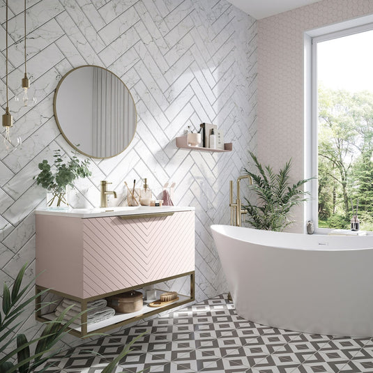 Scudo Macie Brushed Brass LED Round Mirror 600mm | MACIE-600RND-BB - Envy Bathrooms Ltd