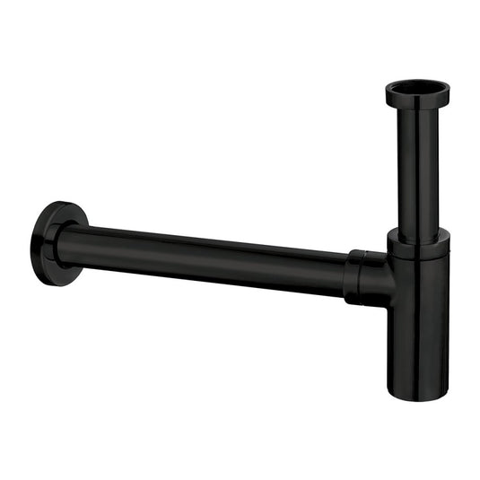 Scudo Matt Black Minimalist Bottle Trap | BLACK096 - Envy Bathrooms Ltd