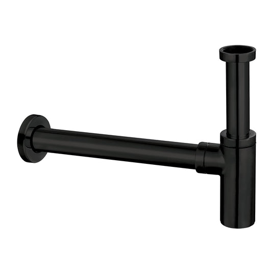 Scudo Matt Black Minimalist Bottle Trap | BLACK096 - Envy Bathrooms Ltd