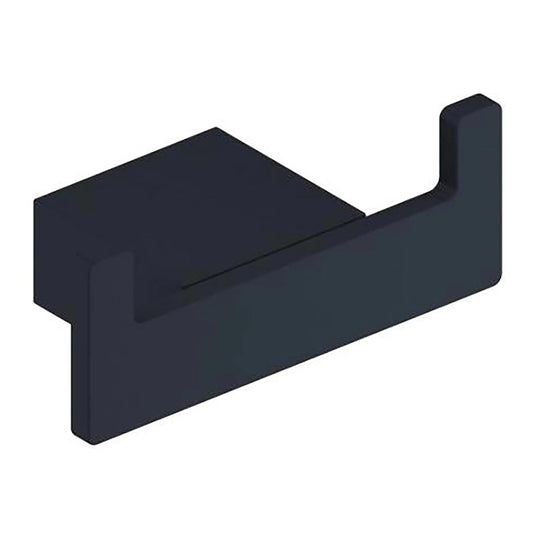 Scudo Mono Wall-Mounted Robe Hook Matt Black | MONOACC-006 - Envy Bathrooms Ltd