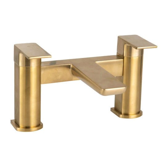 Scudo Muro Brushed Brass Bath Filler Tap | BR-BRASS242 - Envy Bathrooms Ltd