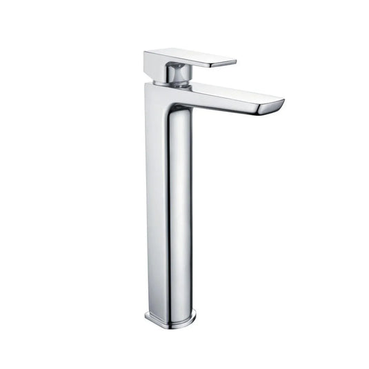 Scudo Muro Deck Mounted 1 Handle Basin Mixer Tap - Chrome - TAP244L - Envy Bathrooms Ltd