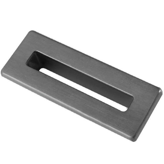 Scudo Rectangle Overflow Insert - Gunmetal - OVERFLOWSQ-GUN - Envy Bathrooms Ltd