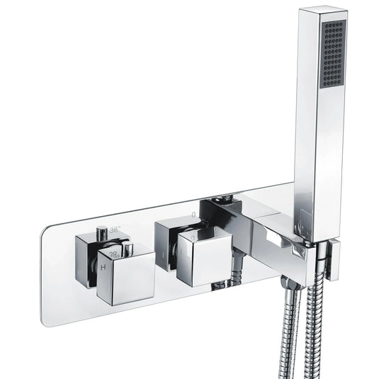 Scudo Round Concealed Shower Valve With Diverter - Chrome - CONCEALED009 - Envy Bathrooms Ltd