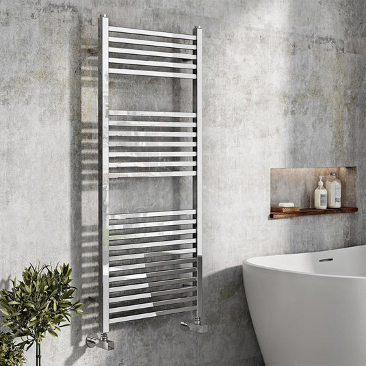 Scudo Simona Designer Towel Rail 500x1600mm Chrome | DESRAD003 - Envy Bathrooms Ltd