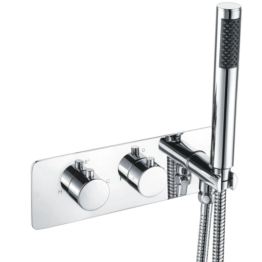 Scudo Square Concealed Shower Valve With Diverter - Chrome - CONCEALED010 - Envy Bathrooms Ltd