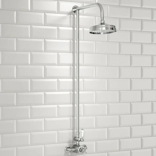 Scudo Traditional Raincan 200mm Shower Head - Chrome - SH006L - Envy Bathrooms Ltd