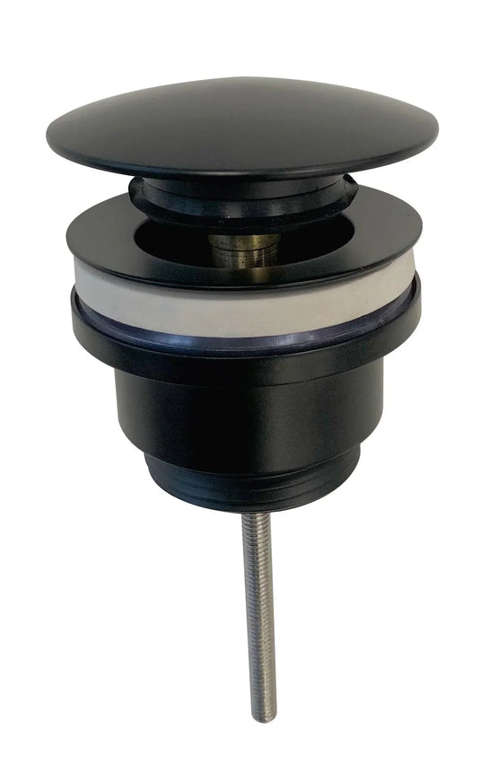 Scudo Universal Basin Waste - Matt Black - WASTE107BL - Envy Bathrooms Ltd