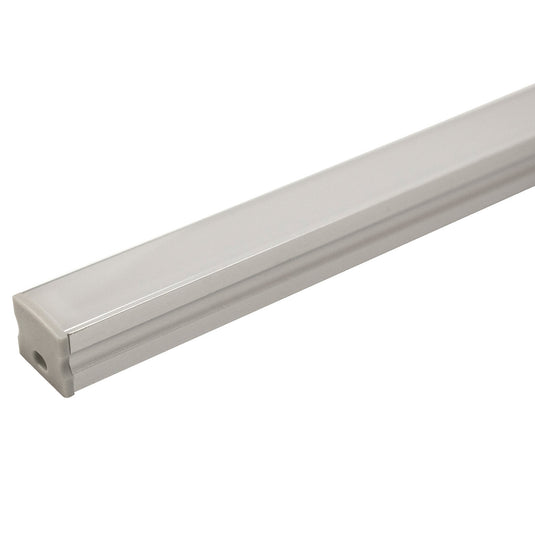 Sycamore 1m Deep Surface Mounted Extrusion Aluminium Opal Diffuser | SY9583A/1M