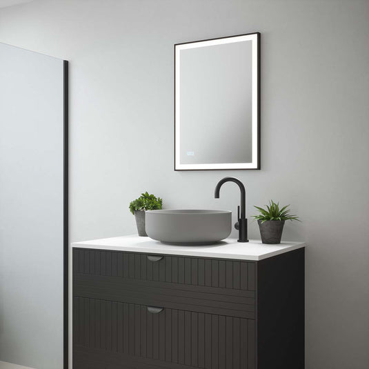 Sycamore Langley Black Frame Rectangle Tunable LED Mirror | SY9033