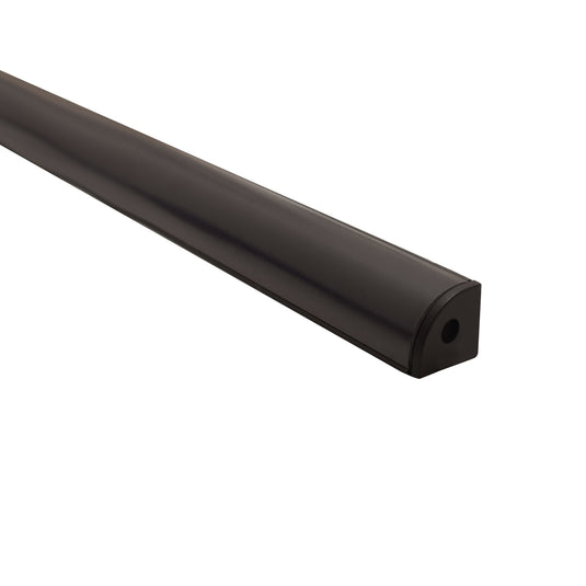 Sycamore Prizma 2m Angled Extrusion Matt Black with Matt Black Diffuser | SY7409BL/B