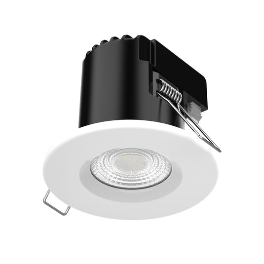 Sycamore Riga Uno Dimmable IP65 Fire Rated Downlight White Warm White | SY9057WW
