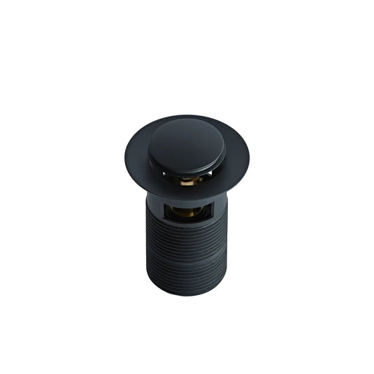 Tavistock 75mm Unslotted Click Waste Matt Black | WASTE12 - Envy Bathrooms Ltd