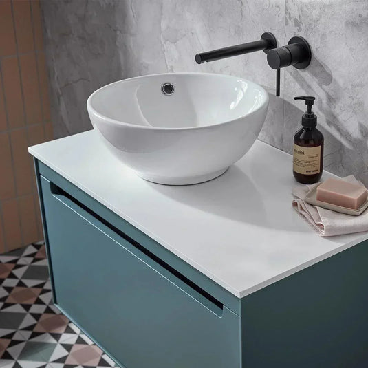 Tavistock Acumen 500mm Solid Surface Worktop - Arctic White - ACUWT5SAR - Envy Bathrooms Ltd