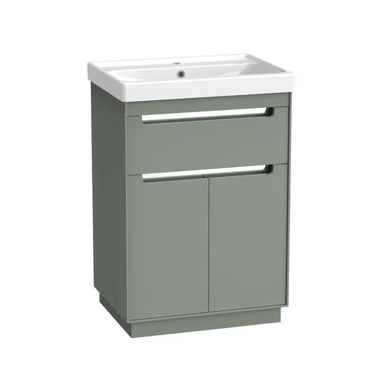 Tavistock Acumen 600 Freestanding Vanity Unit Matt Laurel Green | ACU600F.LRL - Envy Bathrooms Ltd