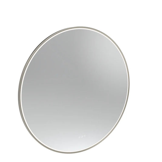 Tavistock Alderbury 1000 Circular Illuminated Mirror Brushed Nickel | ALM100CBN - Envy Bathrooms Ltd