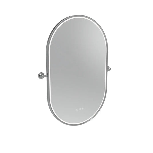 Tavistock Alderbury 500 Pill Illuminated Mirror with Brackets Chrome | ALM50PCHF4 - Envy Bathrooms Ltd