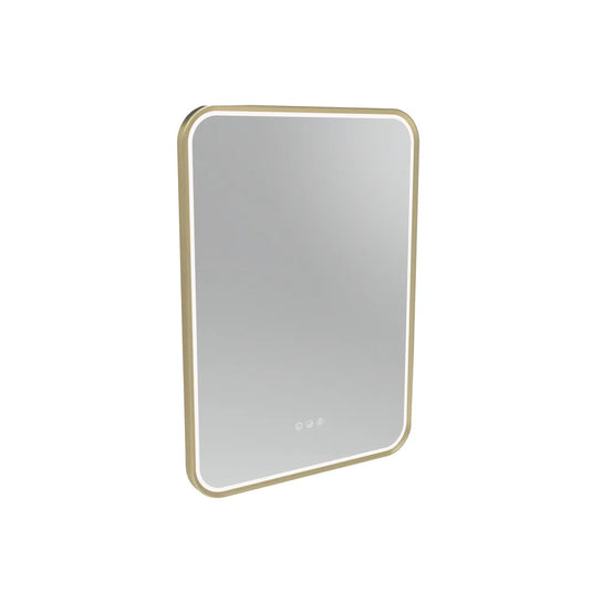 Tavistock Alderbury 500 Rectangular Illuminated Mirror Brushed Brass | ALM050BR - Envy Bathrooms Ltd