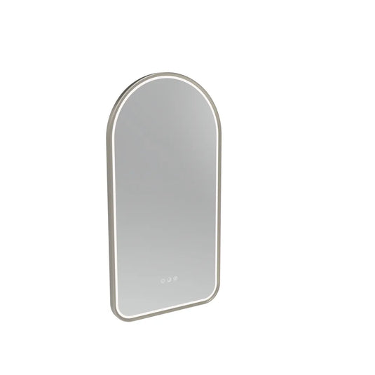 Tavistock Alderbury Arch 400 x 800 Illuminated Mirror Brushed Nickel | ALM40ABN - Envy Bathrooms Ltd